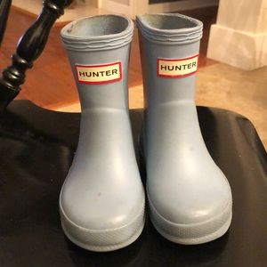 Hunter boots (baby blue color)
